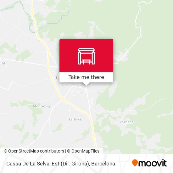 Cassa De La Selva, Est (Dir. Girona) map