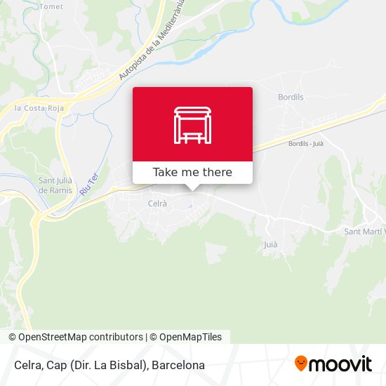 Celra, Cap (Dir. La Bisbal) map