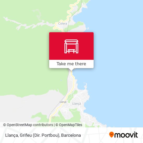 Llança, Grifeu (Dir. Portbou) map
