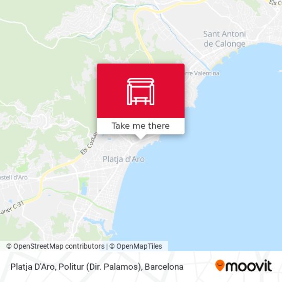 Platja D'Aro, Politur (Dir. Palamos) map