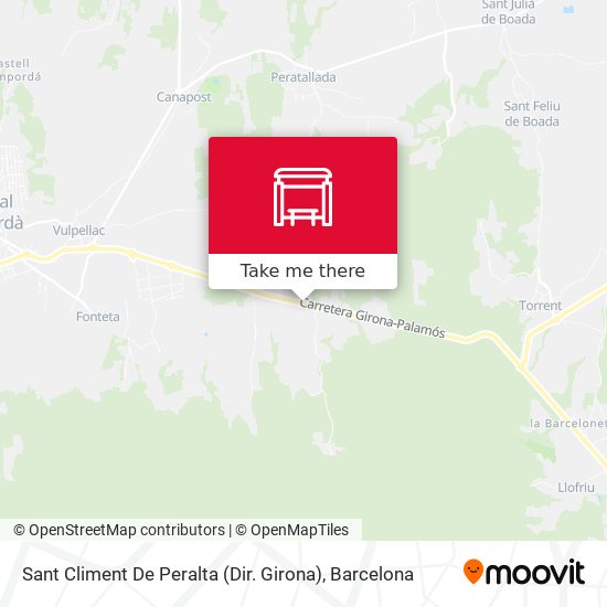 Sant Climent De Peralta (Dir. Girona) map