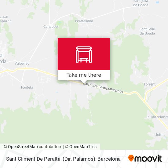 Sant Climent De Peralta, (Dir. Palamos) map
