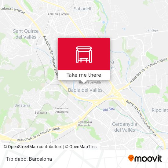 mapa Tibidabo