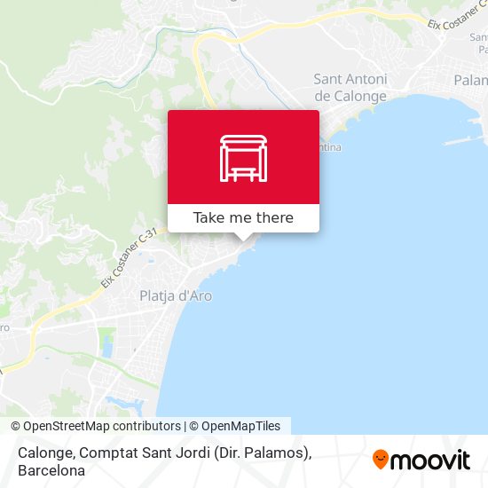 Calonge, Comptat Sant Jordi (Dir. Palamos) map