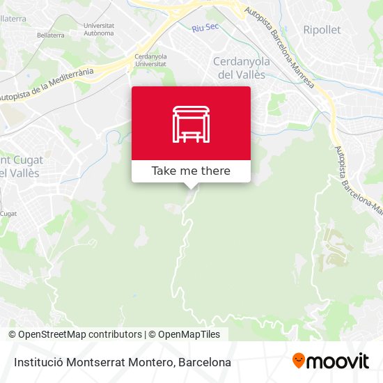 mapa Institució Montserrat Montero