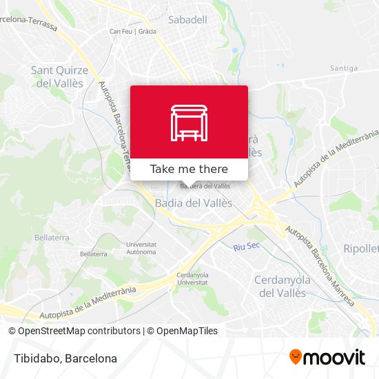 Tibidabo map