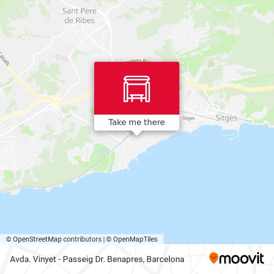 Avda. Vinyet - Passeig Dr. Benapres map