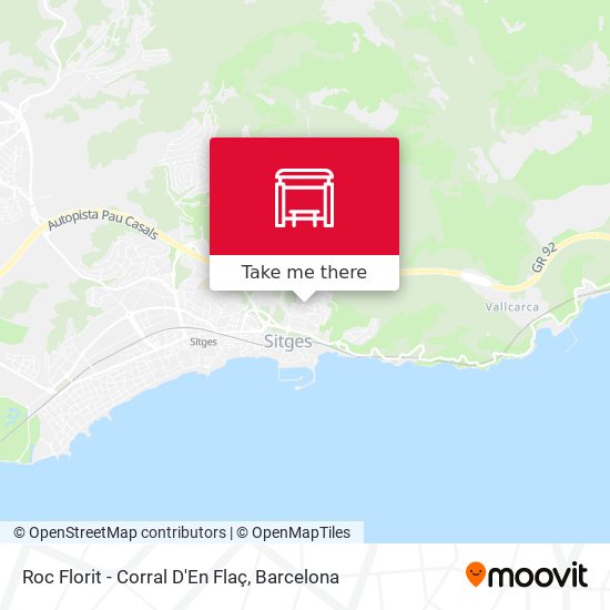 Roc Florit - Corral D'En Flaç map