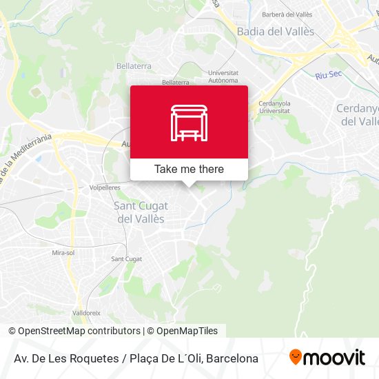 Av. De Les Roquetes / Plaça De L´Oli map