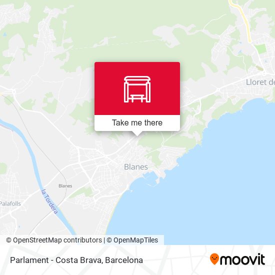 Parlament - Costa Brava map