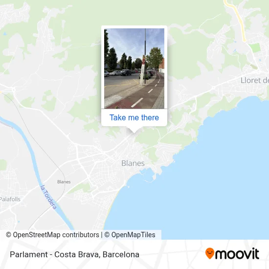 Parlament - Costa Brava map