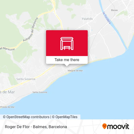 Roger De Flor - Balmes map