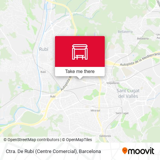 mapa Ctra. De Rubí (Centre Comercial)