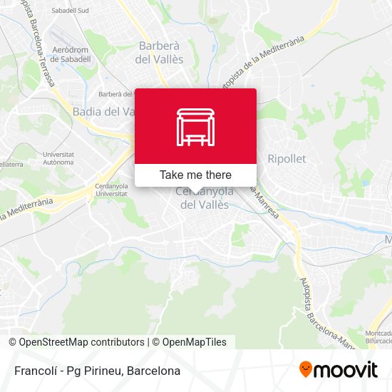 Francolí - Pg Pirineu map