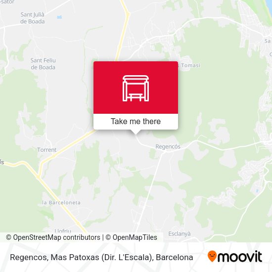 Regencos, Mas Patoxas (Dir. L'Escala) map
