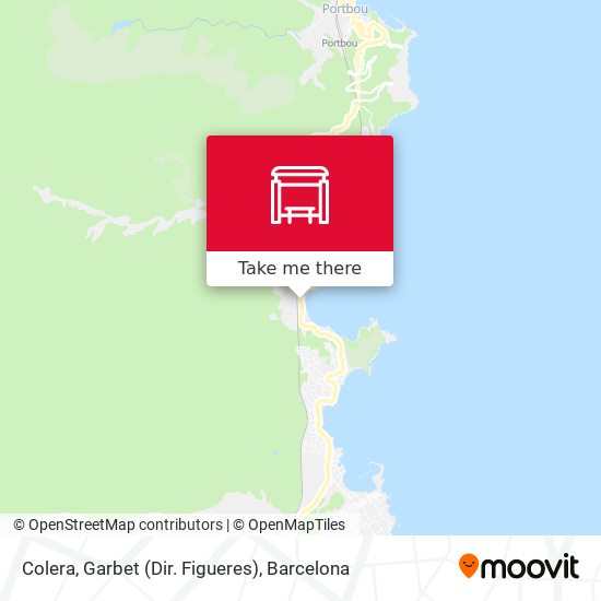 Colera, Garbet (Dir. Figueres) map