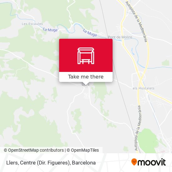 Llers, Centre (Dir. Figueres) map