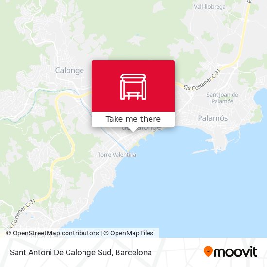 Sant Antoni De Calonge Sud map