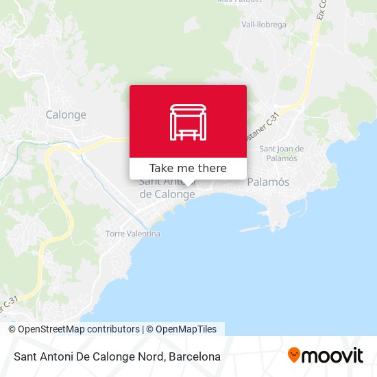 Sant Antoni De Calonge Nord map