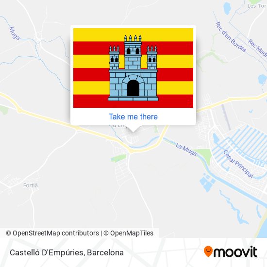 Castelló D'Empúries map