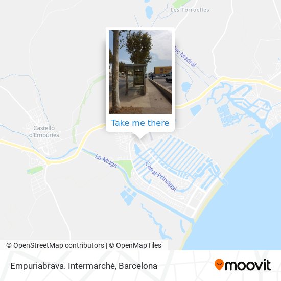 Empuriabrava. Intermarché map