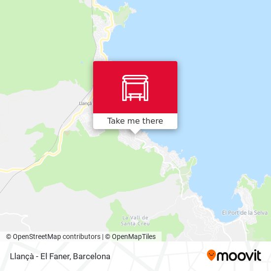 Llançà - El Faner map