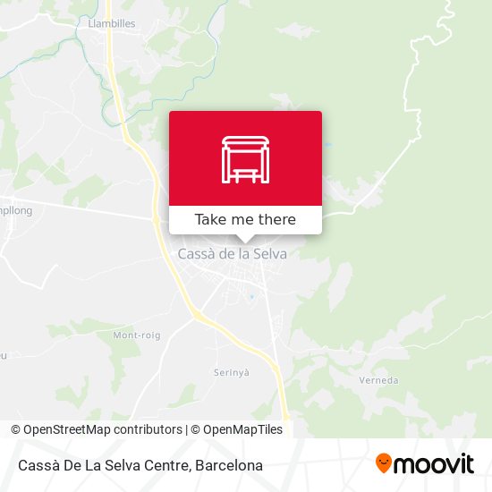 Cassà De La Selva Centre map