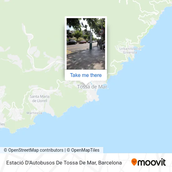 Estació D'Autobusos De Tossa De Mar map
