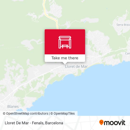 mapa Lloret De Mar - Fenals