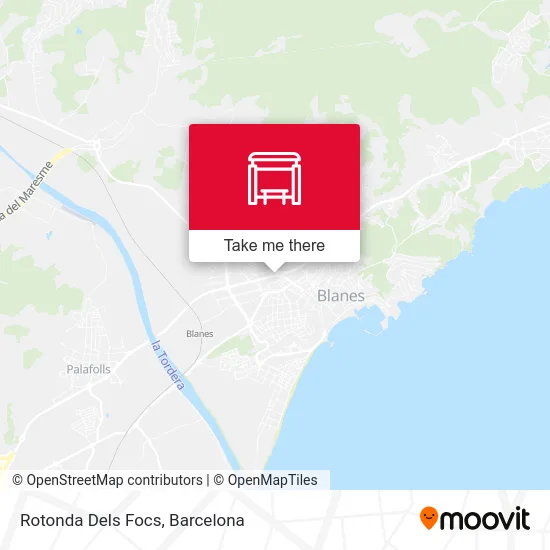 Rotonda Dels Focs map