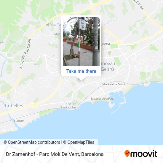 Dr Zamenhof - Parc Molí De Vent map