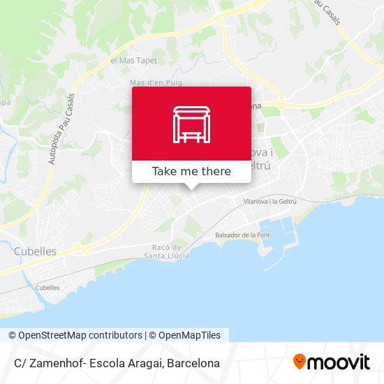 C/ Zamenhof- Escola Aragai map