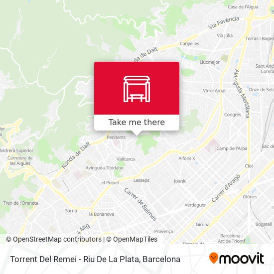 Torrent Del Remei - Riu De La Plata map