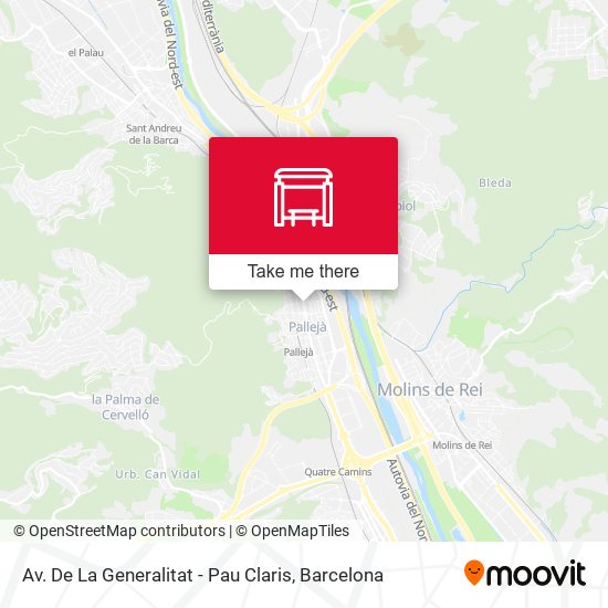 Av. De La Generalitat - Pau Claris map