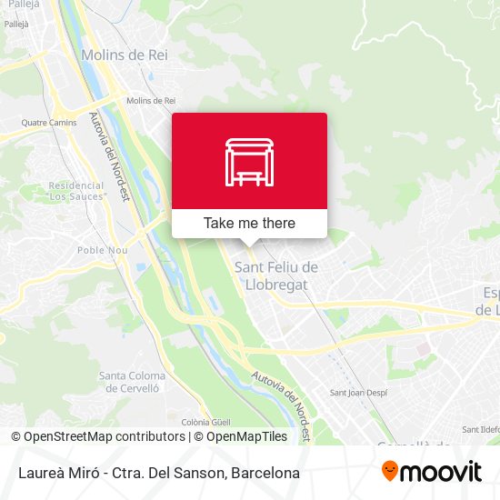 Laureà Miró - Ctra. Del Sanson map