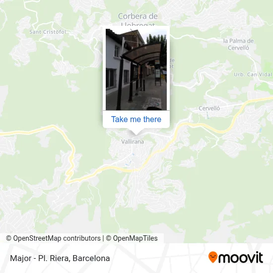 Major - Pl. Riera map