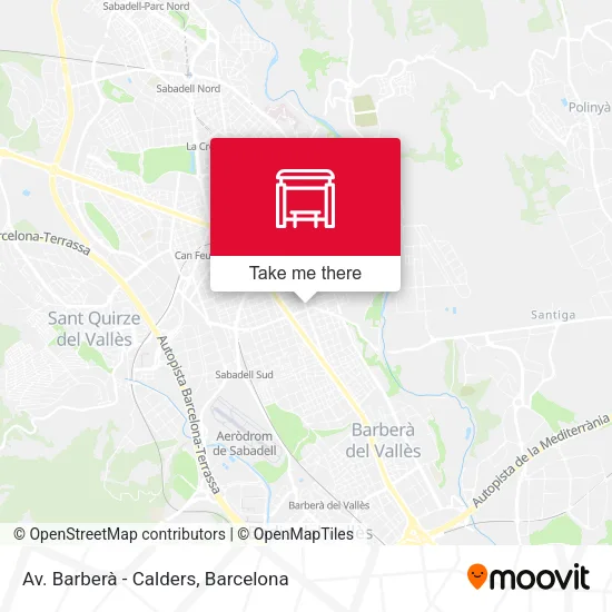 Av. Barberà - Calders map