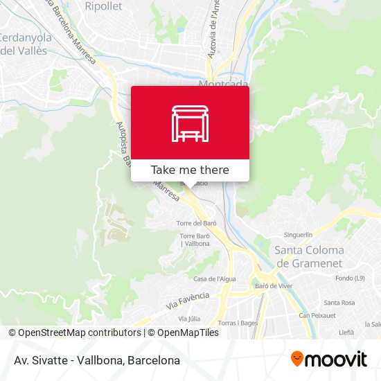 mapa Av. Sivatte - Vallbona