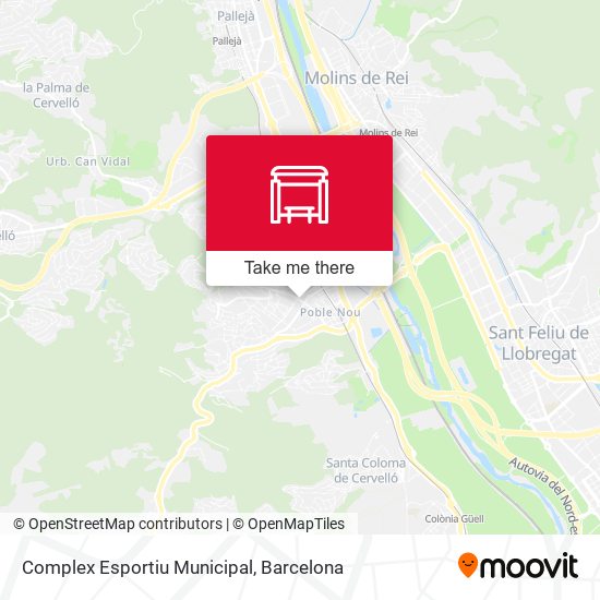 Complex Esportiu Municipal map