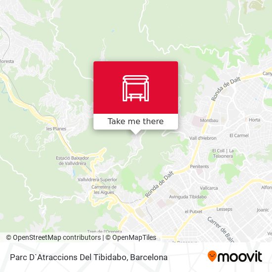 Parc D`Atraccions Del Tibidabo map