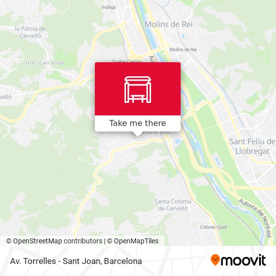 Av. Torrelles - Sant Joan map