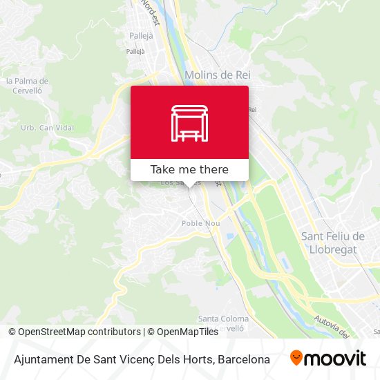 Ajuntament De Sant Vicenç Dels Horts map