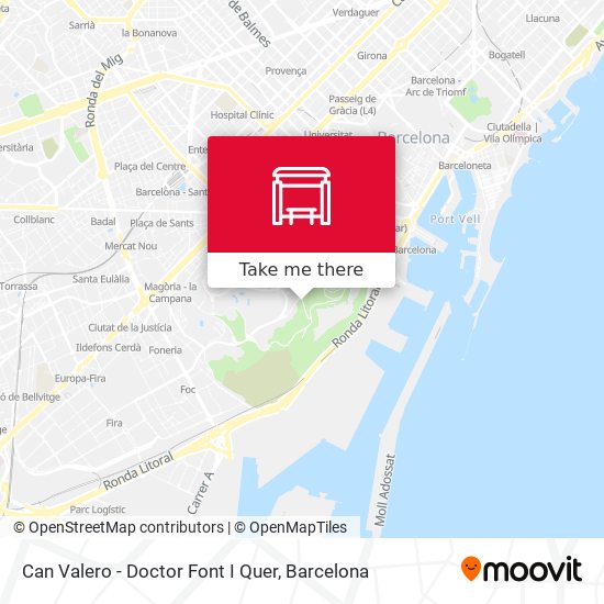 Can Valero - Doctor Font I Quer map