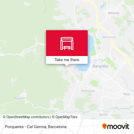 Porqueres - Cal Germa map