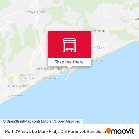 Port D'Arenys De Mar - Platja Del Portinyol map