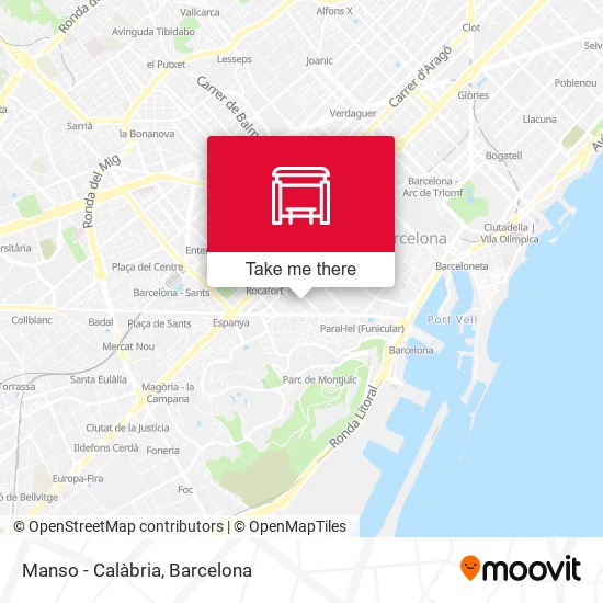 mapa Manso - Calàbria