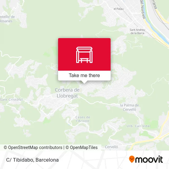 C/ Tibidabo map