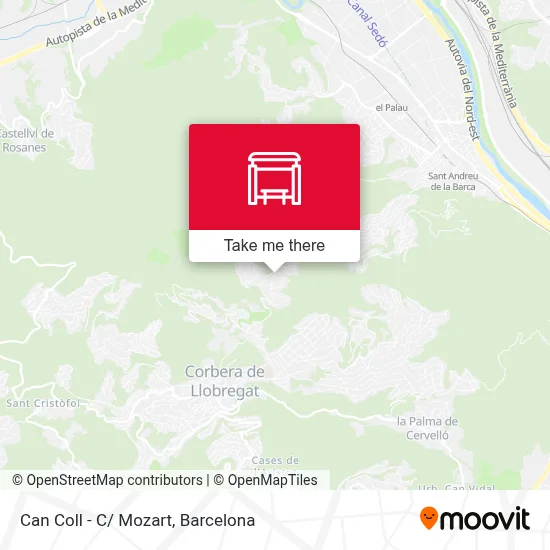 Can Coll - C/ Mozart map