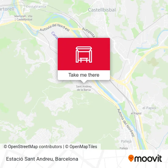 Estació Sant Andreu map