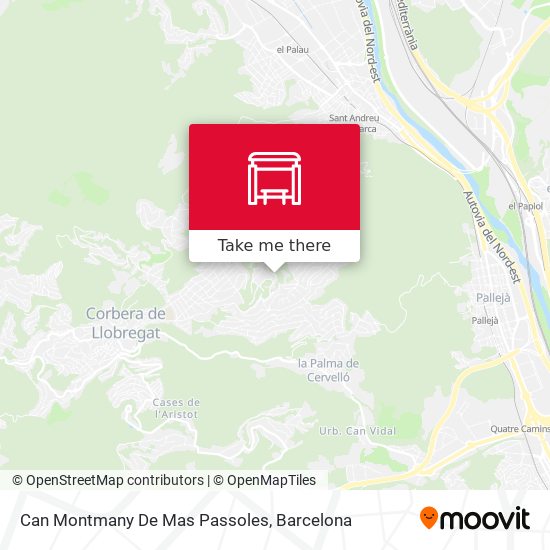 Can Montmany De Mas Passoles map
